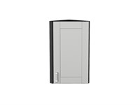 Шкаф верхний торцевой Лофт Graphite, Grey Silk, 720 В*Ш*Г 716*300*306, фасад МДФ  Grey Silk, корпус  Graphite ms2510VVT_69654