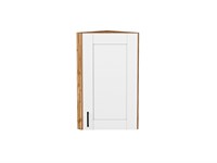 Шкаф верхний торцевой Лофт Дуб Вотан, Super White, 720 В*Ш*Г 716*300*306, фасад МДФ  Super White, корпус  Дуб Вотан ms2510VVT_62295