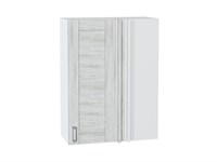 Шкаф верхний прямой угловой Лофт Белый, Nordic Oak, 920 В*Ш*Г 920*700*345, фасад МДФ  Nordic Oak, корпус  Белый ms2510VVT_60311