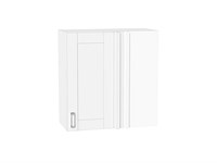 Шкаф верхний прямой угловой Лофт Белый, White Silk, 720 В*Ш*Г 716*700*345, фасад МДФ  White Silk, корпус  Белый ms2510VVT_60302