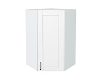 Шкаф верхний угловой Лофт Белый, Super White, 920 В*Ш*Г 920*600*600, фасад МДФ  Super White, корпус  Белый ms2510VVT_55267