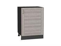 Шкаф нижний с 1-ой дверцей Лофт Graphite, Cappuccino Veralinga, 600 В*Ш*Г 816*600*480, фасад МДФ  Cappuccino Veralinga, корпус  Graphite ms2510VVT_41244