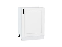 Шкаф нижний с 1-ой дверцей Лофт Белый, Super White, 600 В*Ш*Г 816*600*480, фасад МДФ  Super White, корпус  Белый ms2510VVT_55310
