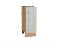 Шкаф нижний с 1-ой дверцей Лофт Дуб Вотан, Grey Silk, 300 В*Ш*Г 816*300*480, фасад МДФ  Grey Silk, корпус  Дуб Вотан ms2510VVT_69694