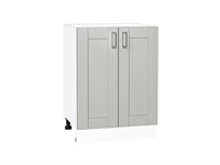 Шкаф нижний с 2-мя дверцами Лофт Белый, Grey Silk, 600 В*Ш*Г 816*600*480, фасад МДФ  Grey Silk, корпус  Белый ms2510VVT_69713