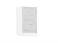 Шкаф нижний торцевой Лофт Белый, Nordic Oak В*Ш*Г 816*296*554, фасад МДФ  Nordic Oak, корпус  Белый ms2510VVT_36127