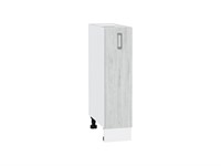 Шкаф нижний бутылочница Лофт Белый, Nordic Oak, 200 В*Ш*Г 816*200*480, фасад МДФ  Nordic Oak, корпус  Белый ms2510VVT_40391