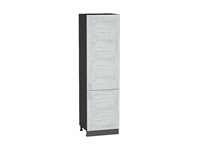 Шкаф пенал с 2-мя дверцами Лофт Graphite, Nordic Oak, 2140, 600 В*Ш*Г 2132*600*576, фасад МДФ  Nordic Oak, корпус  Graphite ms2510VVT_39833