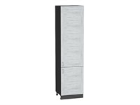 Шкаф пенал с 2-мя дверцами Лофт Graphite, Nordic Oak, 2340, 600 В*Ш*Г 2336*600*576, фасад МДФ  Nordic Oak, корпус  Graphite ms2510VVT_42368