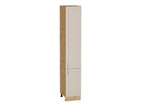 Шкаф пенал с 2-мя дверцами Лофт Дуб Вотан, Cream Silk, 2340, 400 В*Ш*Г 2336*400*576, фасад МДФ  Cream Silk, корпус  Дуб Вотан ms2510VVT_71617