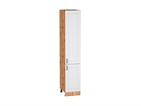 Шкаф пенал с 2-мя дверцами Лофт Дуб Вотан, Super White, 2140, 400 В*Ш*Г 2132*400*576, фасад МДФ  Super White, корпус  Дуб Вотан ms2510VVT_63427