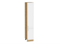 Шкаф пенал с 2-мя дверцами Лофт Дуб Вотан, White Silk, 2340, 400 В*Ш*Г 2336*400*576, фасад МДФ  White Silk, корпус  Дуб Вотан ms2510VVT_63431