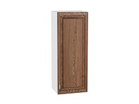 Шкаф верхний с 1-ой дверцей Шале Белый, Brown Dreamline, 920, 350 В*Ш*Г 920*350*320, фасад МДФ  Brown Dreamline, корпус  Белый ms2510VVT_65271