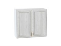 Шкаф верхний с 2-мя дверцами Шале Белый, White Dreamline, 720, 800 В*Ш*Г 716*800*320, фасад МДФ  White Dreamline, корпус  Белый ms2510VVT_53812