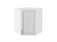 Шкаф верхний угловой Шале Белый, White Dreamline, 720 В*Ш*Г 716*600*600, фасад МДФ  White Dreamline, корпус  Белый ms2510VVT_53859