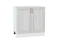 Шкаф нижний с 2-мя дверцами Шале Белый, White Dreamline, 800 В*Ш*Г 816*800*480, фасад МДФ  White Dreamline, корпус  Белый ms2510VVT_53976