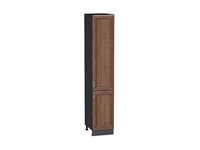 Шкаф пенал с 2-мя дверцами Шале Graphite, Brown Dreamline, 2140, 400 В*Ш*Г 2132*400*576, фасад МДФ  Brown Dreamline, корпус  Graphite ms2510VVT_54039