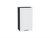 Шкаф верхний с 1-ой дверцей Барселона Graphite, Белый, 720, 400 В*Ш*Г 716*400*324, фасад МДФ  Белый, корпус  Graphite ms2510VVT_52998