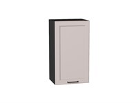 Шкаф верхний с 1-ой дверцей Барселона Graphite, Кашемир, 720, 400 В*Ш*Г 716*400*324, фасад МДФ  Кашемир, корпус  Graphite ms2510VVT_53018