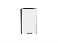 Шкаф верхний торцевой Барселона Graphite, Белый, 720 В*Ш*Г 716*300*310, фасад МДФ  Белый, корпус  Graphite ms2510VVT_53182
