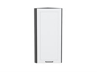 Шкаф верхний торцевой Барселона Graphite, Белый, 920 В*Ш*Г 920*300*310, фасад МДФ  Белый, корпус  Graphite ms2510VVT_53183