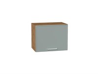 Шкаф верхний горизонтальный Квадро Дуб Вотан, Аквамарин, 450 В*Ш*Г 358*450*321, фасад МДФ  Аквамарин, корпус  Дуб Вотан ms2510VVT_74906
