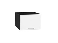 Шкаф верхний горизонтальный глубокий Квадро Graphite, Белый, 500 В*Ш*Г 358*500*577, фасад МДФ  Белый, корпус  Graphite ms2510VVT_72803