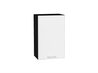 Шкаф верхний с 1-ой дверцей Квадро Graphite, Белый, 720, 450 В*Ш*Г 716*450*321, фасад МДФ  Белый, корпус  Graphite ms2510VVT_73118