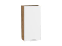 Шкаф верхний с 1-ой дверцей Квадро Дуб Вотан, Белый, 920, 450 В*Ш*Г 920*450*321, фасад МДФ  Белый, корпус  Дуб Вотан ms2510VVT_73088