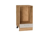 Шкаф нижний под духовку Квадро Дуб Вотан, Кашемир, 450 В*Ш*Г 816*450*477, фасад МДФ  Кашемир, корпус  Дуб Вотан ms2510VVT_73351
