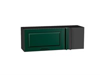 Шкаф верхний прямой угловой горизонтальный Дублин Graphite, Special Green В*Ш*Г 358*1000*350, фасад МДФ  Special Green, корпус  Graphite ms2510VVT_74931