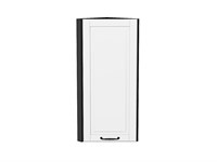 Шкаф верхний торцевой Дублин Graphite, Special White, 920 В*Ш*Г 920*300*304, фасад МДФ  Special White, корпус  Graphite ms2510VVT_73212