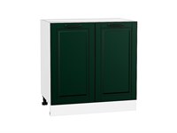 Шкаф нижний с 2-мя дверцами Дублин Белый, Special Green, 800 В*Ш*Г 816*800*478, фасад МДФ  Special Green, корпус  Белый ms2510VVT_73515
