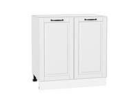Шкаф нижний с 2-мя дверцами Дублин Белый, Special White, 800 В*Ш*Г 816*800*478, фасад МДФ  Special White, корпус  Белый ms2510VVT_73513