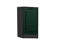 Шкаф нижний торцевой Дублин Graphite, Special Green В*Ш*Г 816*296*552, фасад МДФ  Special Green, корпус  Graphite ms2510VVT_73676