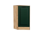 Шкаф нижний торцевой Дублин Дуб Вотан, Special Green В*Ш*Г 816*296*552, фасад МДФ  Special Green, корпус  Дуб Вотан ms2510VVT_73671