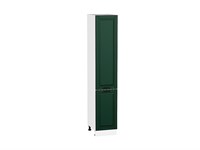 Шкаф пенал с 2-мя дверцами Дублин Белый, Special Green, 2140, 400 В*Ш*Г 2132*400*574, фасад МДФ  Special Green, корпус  Белый ms2510VVT_73726