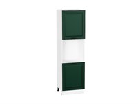 Шкаф пенал с 2-мя дверцами под технику Дублин Белый, Special Green, 2140 В*Ш*Г 2132*600*574, фасад МДФ  Special Green, корпус  Белый ms2510VVT_73785