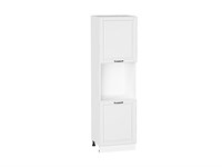 Шкаф пенал с 2-мя дверцами под технику Дублин Белый, Special White, 2140 В*Ш*Г 2132*600*574, фасад МДФ  Special White, корпус  Белый ms2510VVT_73783