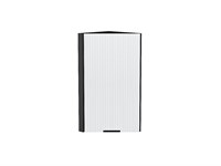 Шкаф верхний торцевой Евро Лайн Graphite, Белый, 720 В*Ш*Г 716*300*304, фасад МДФ  Белый, корпус  Graphite ms2510VVT_59390