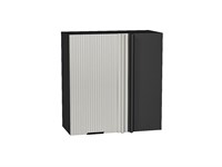 Шкаф верхний прямой угловой Евро Лайн Graphite, Агат, 720, 700 В*Ш*Г 716*700*345, фасад МДФ  Агат, корпус  Graphite ms2510VVT_60336