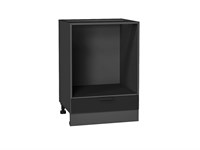 Шкаф нижний под духовку Евро Graphite, Антрацит, 600 В*Ш*Г 816*600*474, фасад МДФ  Антрацит, корпус  Graphite ms2510VVT_58984