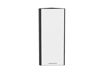 Шкаф верхний торцевой Валерия-М Graphite, Белый глянец, 920 В*Ш*Г 920*300*304, фасад МДФ  Белый глянец, корпус  Graphite ms2510VVT_49046