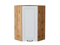 Шкаф верхний угловой Ницца Дуб Вотан, Blanco, 920 В*Ш*Г 920*600*600, фасад МДФ  Blanco, корпус  Дуб Вотан ms2510VVT_64334
