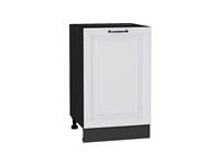 Шкаф нижний с 1-ой дверцей Ницца Graphite, Blanco, 500 В*Ш*Г 816*500*478, фасад МДФ  Blanco, корпус  Graphite ms2510VVT_44541
