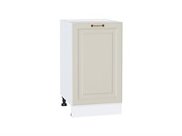 Шкаф нижний с 1-ой дверцей Ницца Белый, Агат, 450 В*Ш*Г 816*450*478, фасад МДФ  Агат, корпус  Белый ms2510VVT_54881