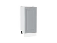 Шкаф нижний с 1-ой дверцей Ницца Белый, Графит, 350 В*Ш*Г 816*350*478, фасад МДФ  Графит, корпус  Белый ms2510VVT_65558