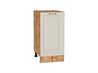 Шкаф нижний с 1-ой дверцей Ницца Дуб Вотан, Агат, 400 В*Ш*Г 816*400*478, фасад МДФ  Агат, корпус  Дуб Вотан ms2510VVT_64429