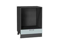 Шкаф нижний под духовку Ницца Graphite, Голубой, 600 В*Ш*Г 816*600*474, фасад МДФ  Голубой, корпус  Graphite ms2510VVT_54842