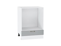 Шкаф нижний под духовку Ницца Белый, Графит, 600 В*Ш*Г 816*600*474, фасад МДФ  Графит, корпус  Белый ms2510VVT_54843